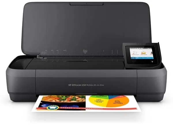 HP Officejet 250 Móvil Todo en Uno Impresora de Inyección de Tinta Multifunción - Color - Tinta
