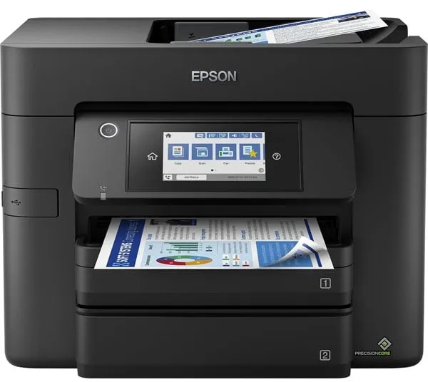 Epson WorkForce Pro WF-4830DTWF Todo en Uno Impresora de Inyección de Tinta Multifunción con Fax - Color - Tinta
