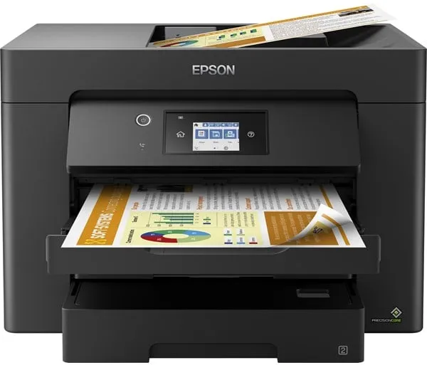 Epson WorkForce WF-7830DTWF A3 Todo en Uno Impresora de Inyección de Tinta Multifunción con Fax - Color - Tinta