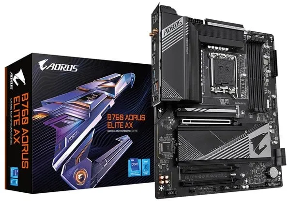 GIGABYTE B760 AORUS ELITE AX Placa base - Intel B760 - Socket Intel LGA1700 - RAM DDR5 - ATX