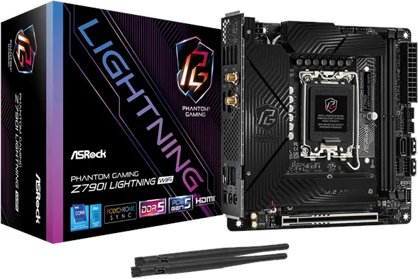 ASRock Z790I PG LIGHTNING WIFI Placa base - Intel Z790 - Socket Intel LGA1700 - RAM DDR5 - Mini-ITX