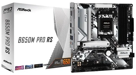 ASRock B650M PRO RS Placa base - AMD B650 - AMD AM5 socket - DDR5 RAM - Micro-ATX