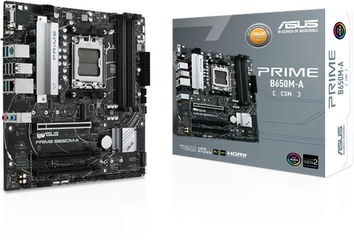 ASUS PRIME B650M-A-CSM Placa base - AMD B650 - AMD AM5 socket - DDR5 RAM - Micro-ATX