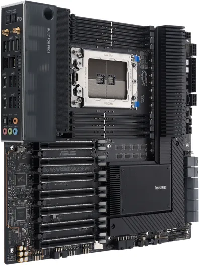 ASUS Pro WS WRX80E-SAGE SE WIFI Placa base - AMD WRX80 - AMD sWRX8 socket - DDR4 RAM - Extended ATX